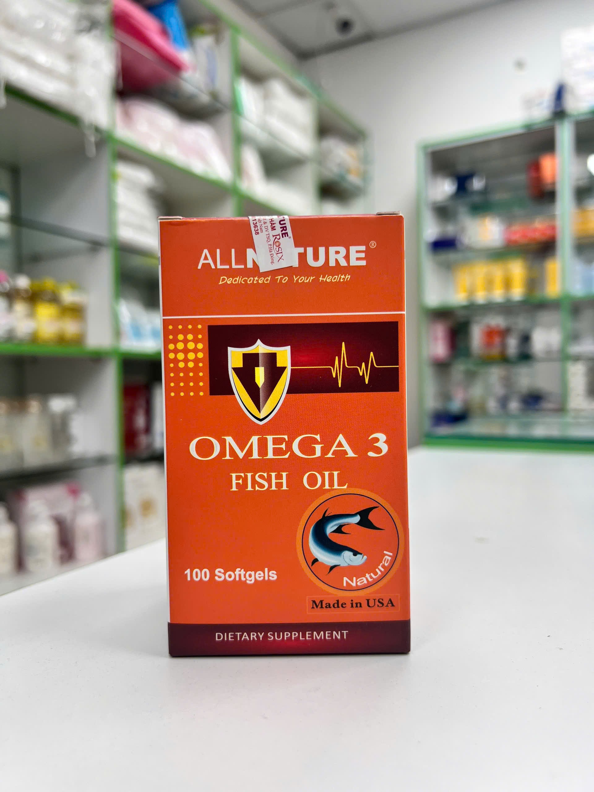 Omega 3 Fish Oil Nature — hộp sản phẩm tổng quan